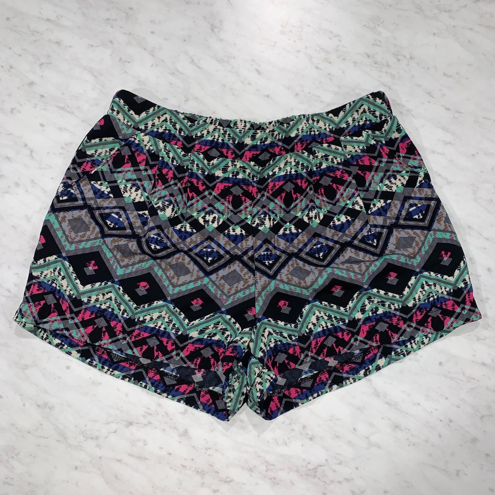 Aztec print shorts